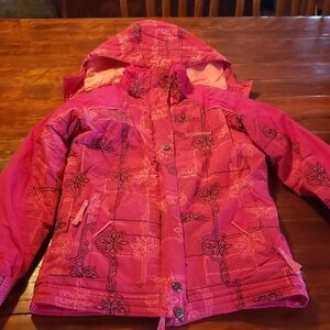 Columbia Kids Floral Pink Puffer Jacket